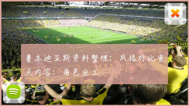 鲁本迪亚斯资料整理:风格对比重点内容:角色分工